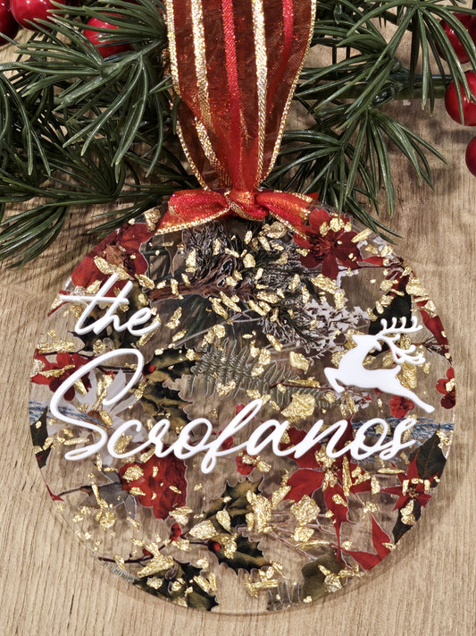 Family Holiday Acrylic Ornament