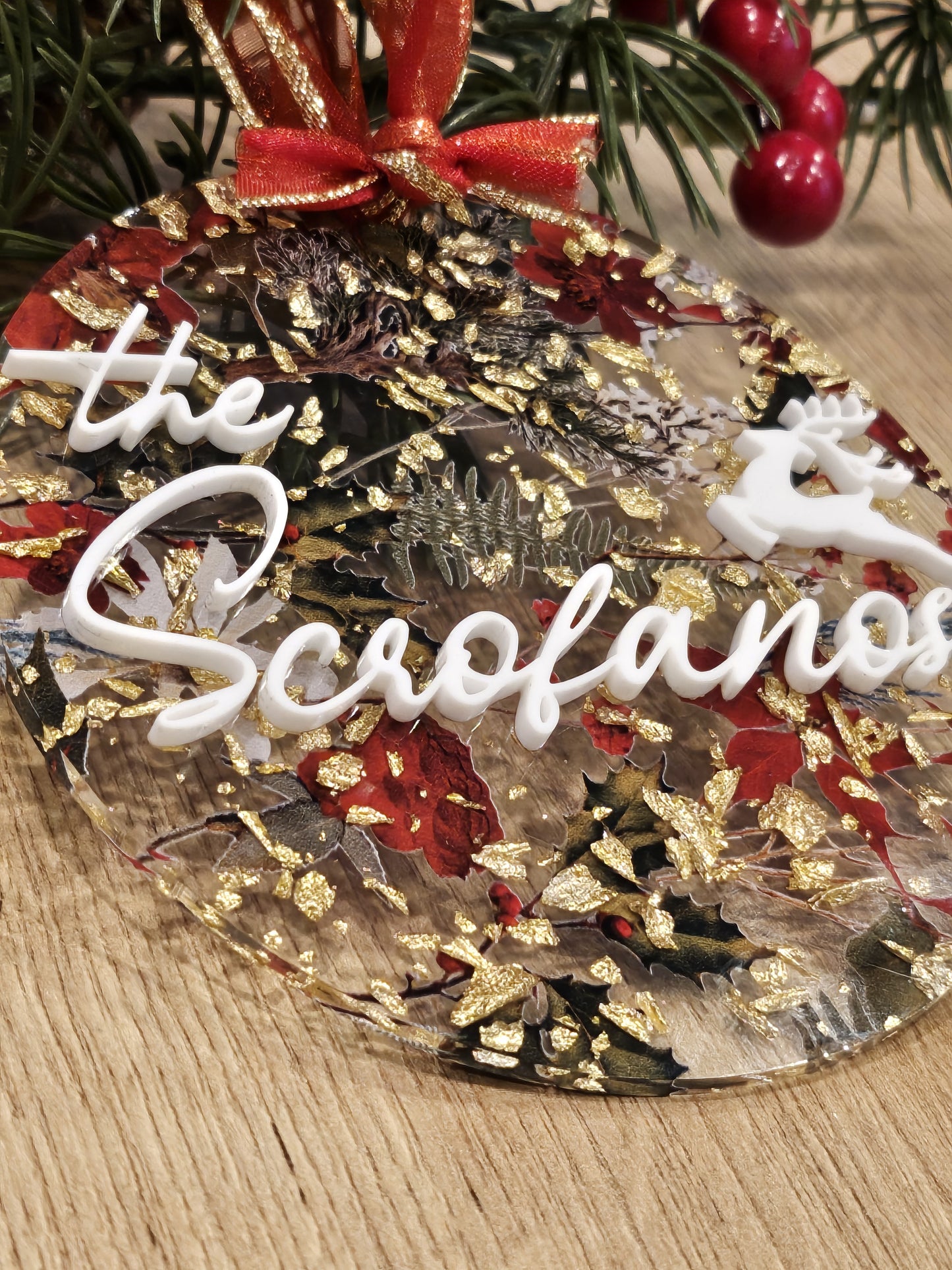 Family Holiday Acrylic Ornament