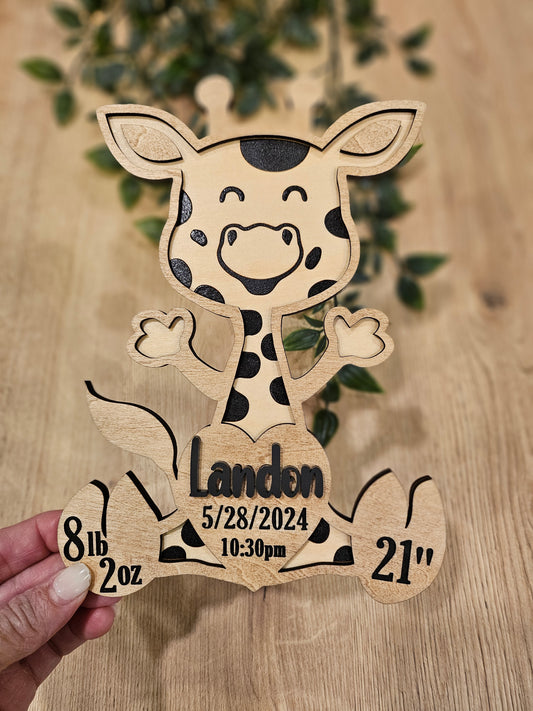 Giraffe Baby Birth Stat