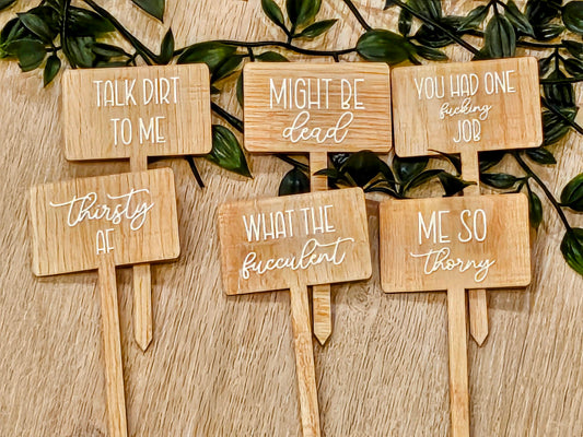Punny Plant Stakes