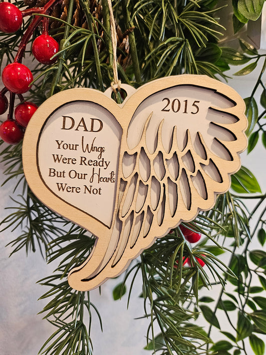 Angel Wing Memorial Ornament